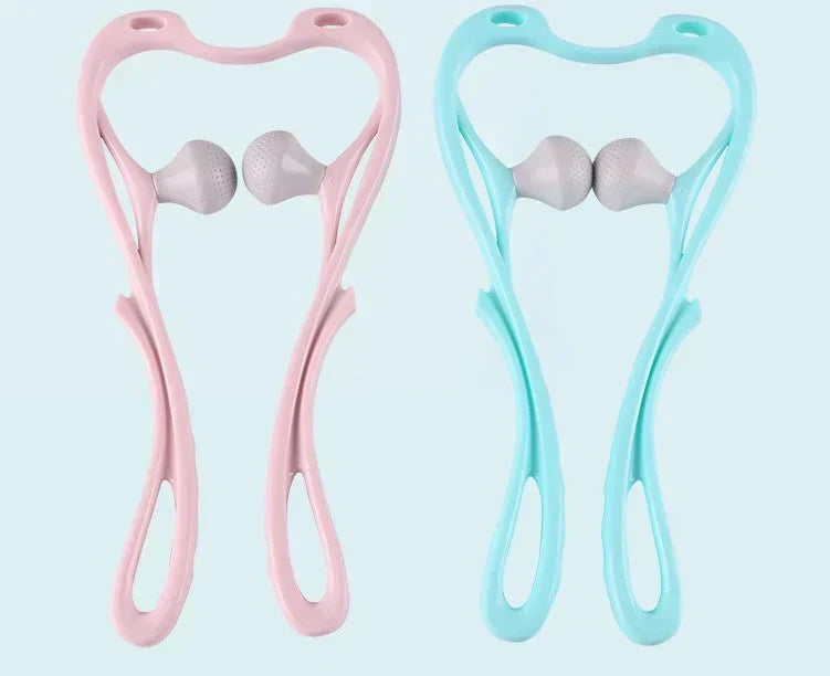 Neck Massager High Quality Multi-function Manual Relaxed Cervical Massager Pressure Relieve Double Ball Pressing Meridian Massager